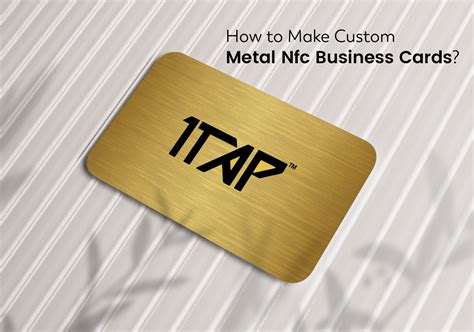 blank metal nfc card|tappable business card.